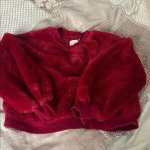Wonder Nation Red Fuzzy Kids Sweater